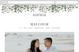 "Forever in Love" - Wedding Website in Ivy by Hannah Williams - Desktop Design