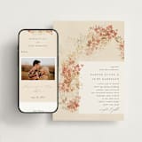 "Falling Foliage" - Wedding Website in Stone by Robert and Stella - Match Your Stationery