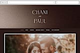 "Arrakis" - Wedding Website in Dune by Design Lotus - Desktop Design