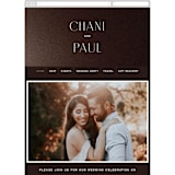"Arrakis" - Wedding Website in Dune by Design Lotus - Mobile Layout