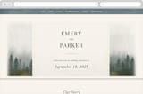 "Lakefront" - Wedding Website in Natural by Robert and Stella - Desktop Design