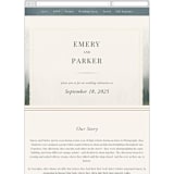 "Lakefront" - Wedding Website in Natural by Robert and Stella - Mobile Layout
