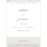"Destination" - Wedding Website in Mist by Lori Wemple - Mobile Layout