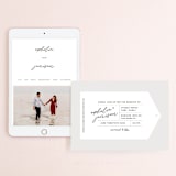 "Destination" - Wedding Website in Mist by Lori Wemple - Match Your Stationery