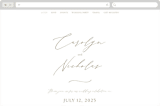 "Napa" - Wedding Website in Golden by Kelly Schmidt - Desktop Design