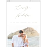 "Napa" - Wedding Website in Golden by Kelly Schmidt - Mobile Layout