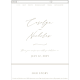 "Napa" - Wedding Website in Golden by Kelly Schmidt - Mobile Layout