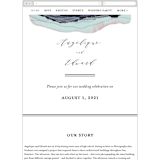 "Flow" - Wedding Website in Amethyst by Three Kisses Studio - Guest Management