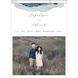 "Flow" - Wedding Website in Amethyst by Three Kisses Studio - Mobile Layout