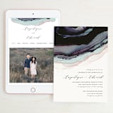 "Flow" - Wedding Website in Amethyst by Three Kisses Studio - Match Your Stationery