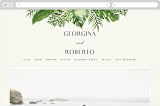 "Tropical Vows" - Wedding Website in Jade by Chris Griffith - Desktop Design