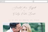 "Scarlet" - Wedding Website in Blush by Hooray Creative - Desktop Design
