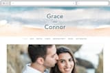 "Sea and Sand" - Wedding Website in Cortez by Jenny Partrite - Desktop Design