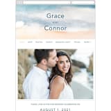 "Sea and Sand" - Wedding Website in Cortez by Jenny Partrite - Mobile Layout