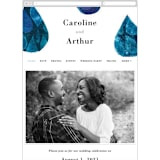 "Drops" - Wedding Website in Sea by Bethania Lima - Guest Management