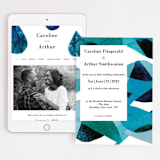 "Drops" - Wedding Website in Sea by Bethania Lima - Match Your Stationery