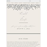 "FancySchmancy" - Wedding Website in Classic by Jen Owens - Mobile Layout