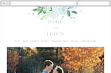 "The Gardens at Cardiff" - Wedding Website in Leaf by Jennifer Wick - Desktop Design