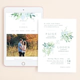 "The Gardens at Cardiff" - Wedding Website in Leaf by Jennifer Wick - Match Your Stationery