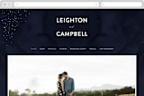 "Celestial" - Wedding Website in Night Sky by Carly Reed Walker - Desktop Design