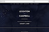 "Celestial" - Wedding Website in Night Sky by Carly Reed Walker - Desktop Design