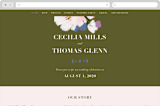 "romance in spring" - Wedding Website in Olive by Angela Marzuki - Desktop Design