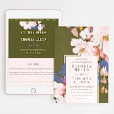 "romance in spring" - Wedding Website in Olive by Angela Marzuki - Match Your Stationery