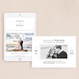 "Photographed" - Wedding Website in Ecru by Creo Study - Match Your Stationery
