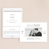 "Photographed" - Wedding Website in Ecru by Creo Study - Match Your Stationery