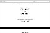 "Key Ingredients" - Wedding Website in Cotton by Christie Garcia - Desktop Design