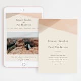 "Desert Wash" - Wedding Website in Peach by Amy Kross - Match Your Stationery