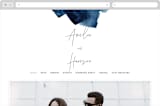 "Plain and Simple" - Wedding Website in Sapphire by Chris Griffith - Desktop Design