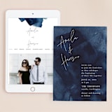 "Plain and Simple" - Wedding Website in Sapphire by Chris Griffith - Match Your Stationery
