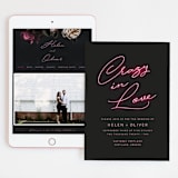 "Crazy in Love" - Wedding Website in Hot Pink by Design Lotus - Match Your Stationery