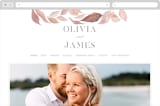 "Fallen" - Wedding Website in Rust by Creo Study - Desktop Design