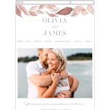 "Fallen" - Wedding Website in Rust by Creo Study - Mobile Layout