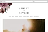 "floral corner" - Wedding Website in Marsala by Cass Loh - Desktop Design