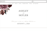 "floral corner" - Wedding Website in Marsala by Cass Loh - Desktop Design
