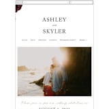 "floral corner" - Wedding Website in Marsala by Cass Loh - Guest Management