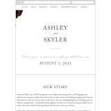 "floral corner" - Wedding Website in Marsala by Cass Loh - Mobile Layout
