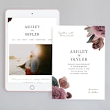 "floral corner" - Wedding Website in Marsala by Cass Loh - Match Your Stationery