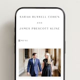 "Arguello" - Wedding Website in Diamond by Annie Shapiro - Mobile Layout