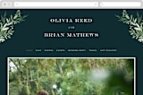 "Fresh Greenery" - Wedding Website in Mystic Forest by Jennifer Postorino - Desktop Design
