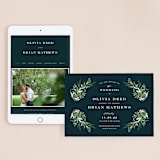 "Fresh Greenery" - Wedding Website in Mystic Forest by Jennifer Postorino - Match Your Stationery