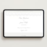"Bridal Veil" - Wedding Website in Gravel by Katharine Watson - Desktop Design