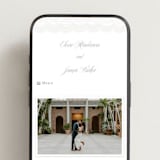 "Bridal Veil" - Wedding Website in Gravel by Katharine Watson - Mobile Layout