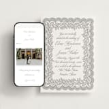 "Bridal Veil" - Wedding Website in Gravel by Katharine Watson - Match Your Stationery