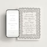 "Bridal Veil" - Wedding Website in Gravel by Katharine Watson - Match Your Stationery