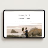 "Gilded Frame" - Wedding Website in Pearl by Nicole Walsh - Desktop Design
