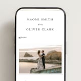"Gilded Frame" - Wedding Website in Pearl by Nicole Walsh - Mobile Layout